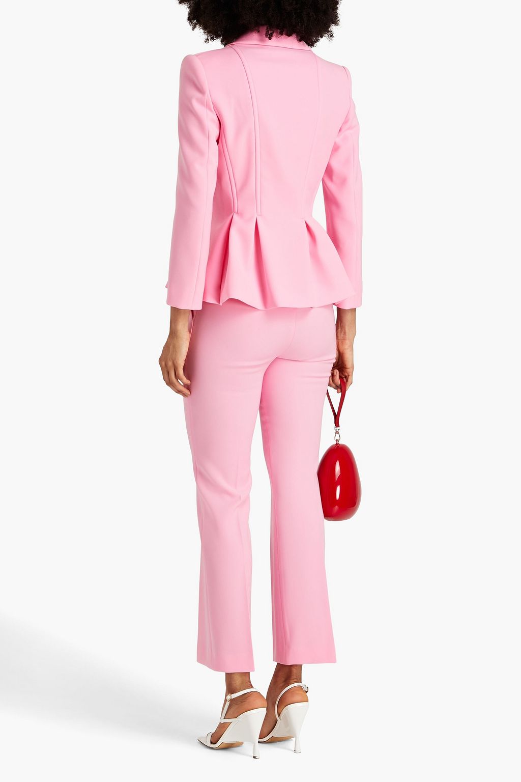 BOUTIQUE MOSCHINO Twill peplum blazer