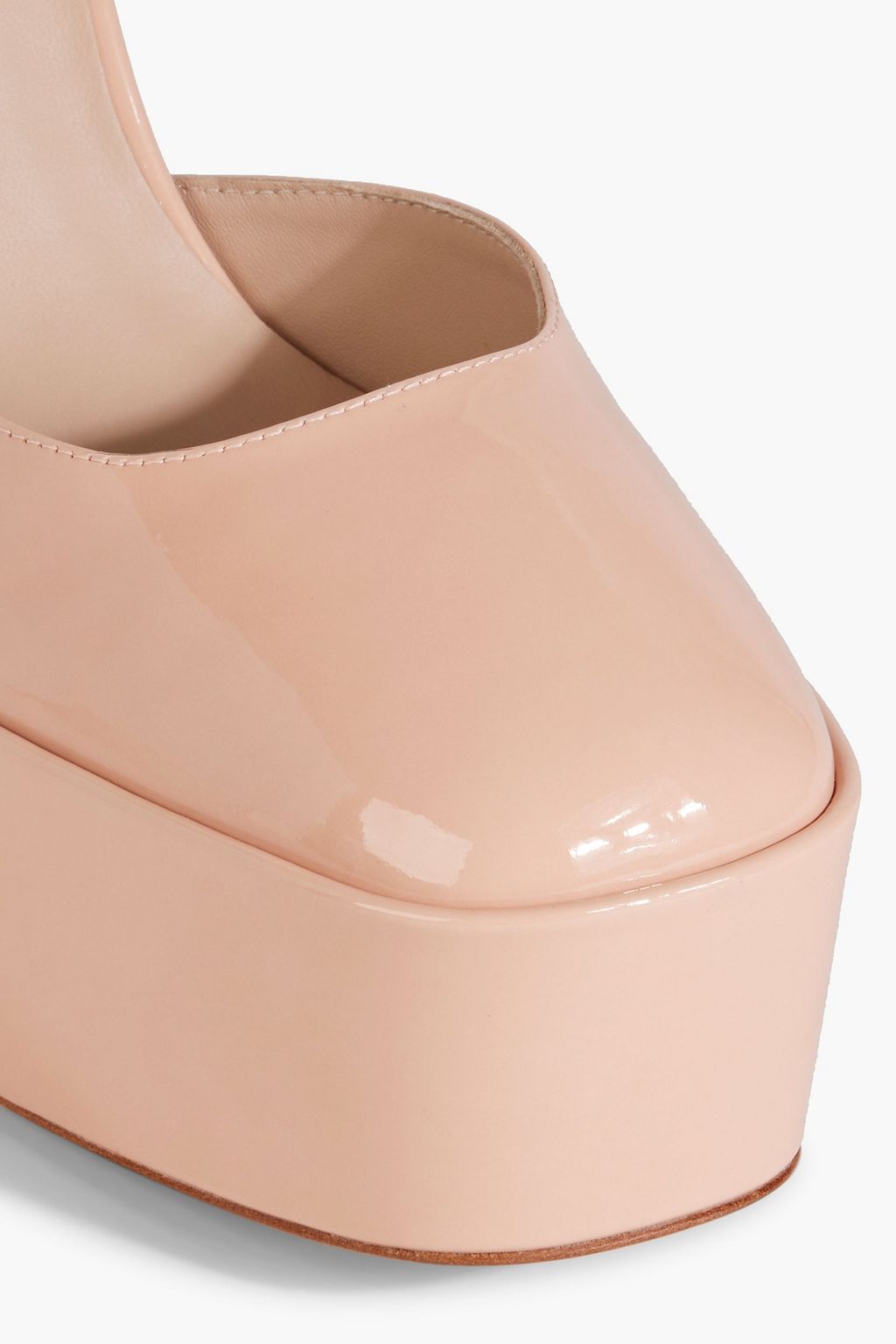STUART WEITZMAN Sky High 145 patent-leather platform pumps