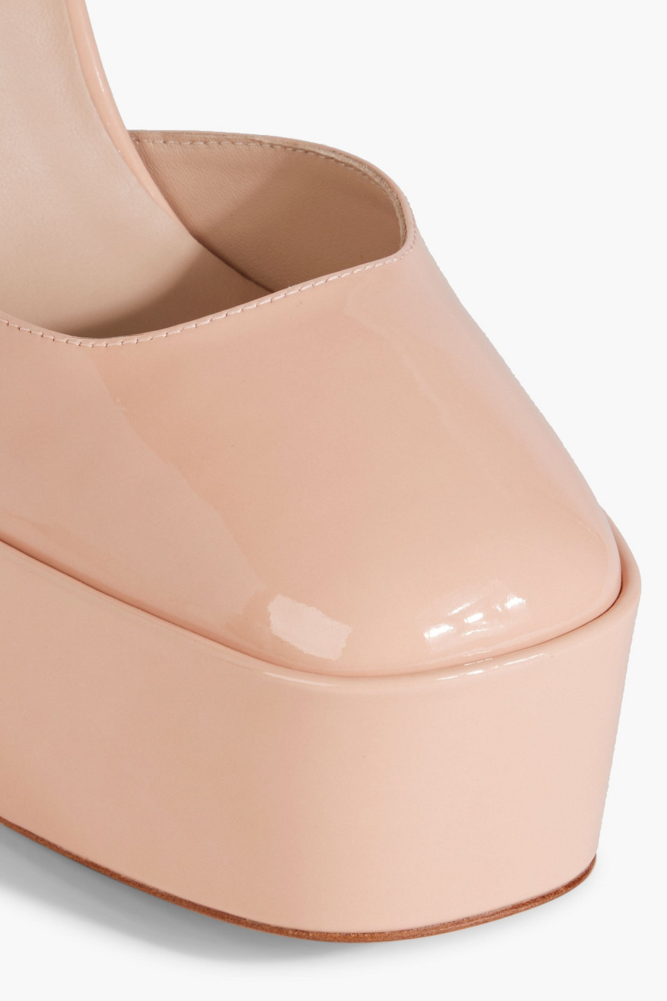 STUART WEITZMAN SKY HIGH 145 PATENT-LEATHER PLATFORM PUMPS
