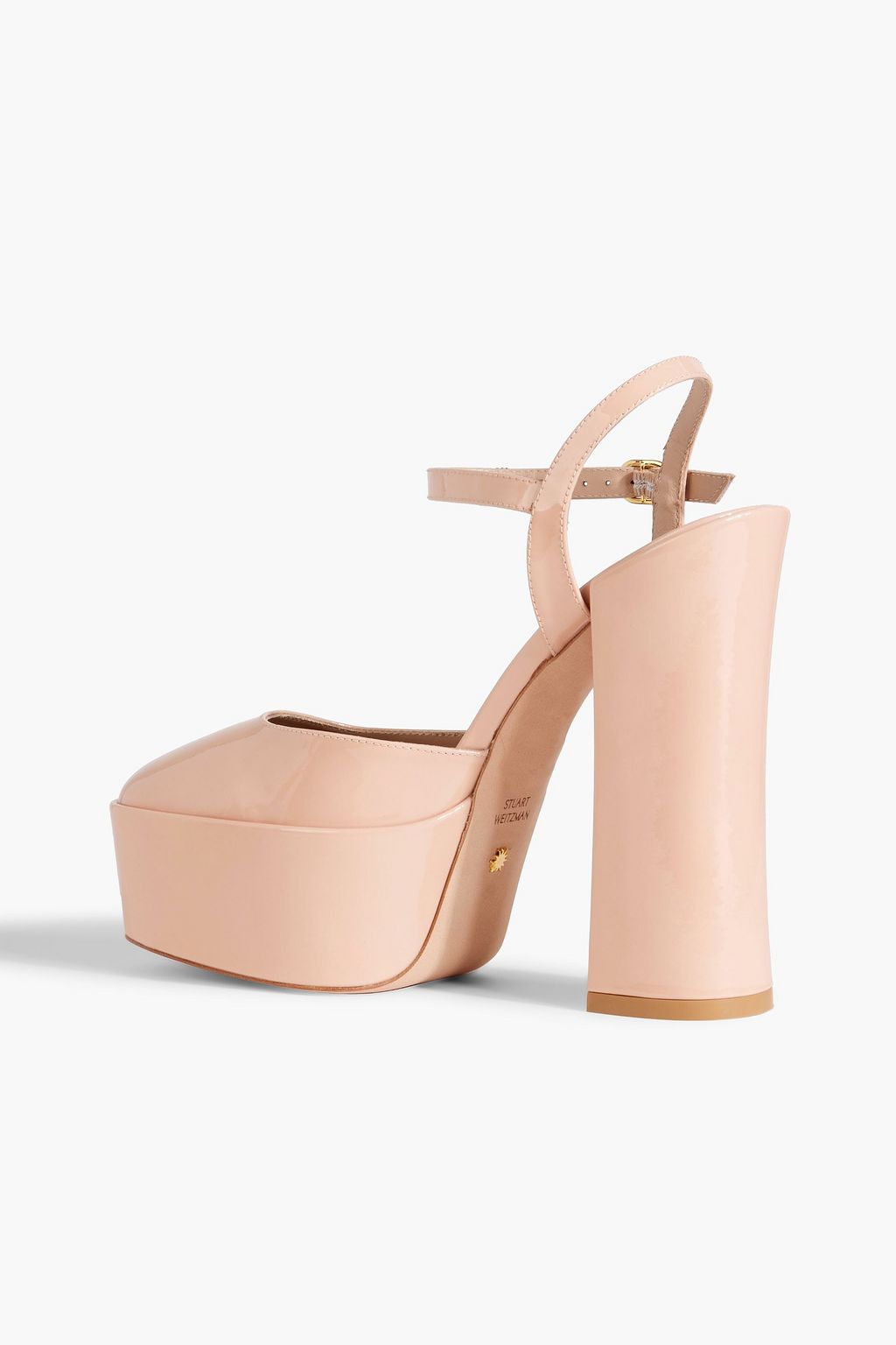 STUART WEITZMAN Sky High 145 patent-leather platform pumps