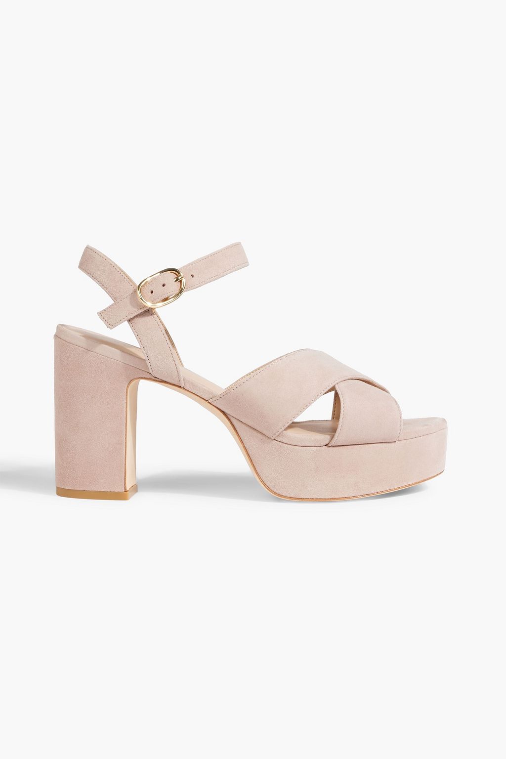 STUART WEITZMAN Kassidy suede platform sandals | THE OUTNET