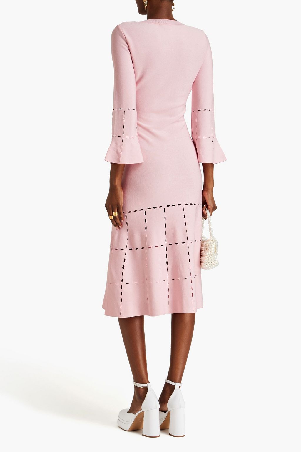 BOUTIQUE MOSCHINO Pointelle-knit dress