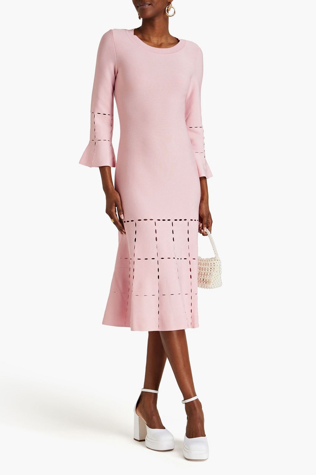 BOUTIQUE MOSCHINO Pointelle-knit dress