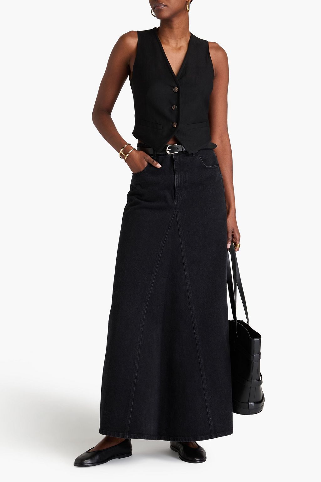 BRUNELLO CUCINELLI Bead-embellished twill vest
