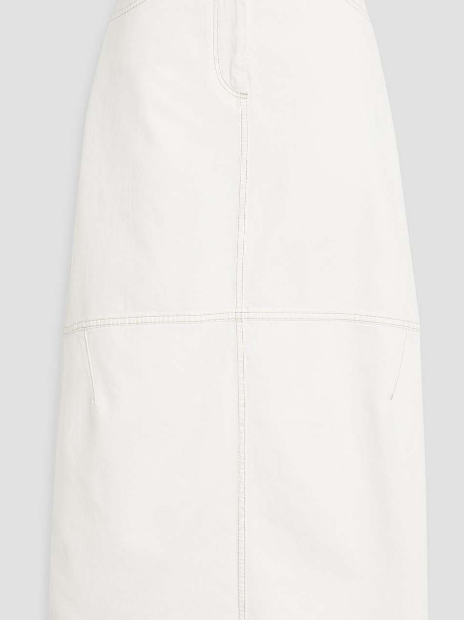 denim midi skirt