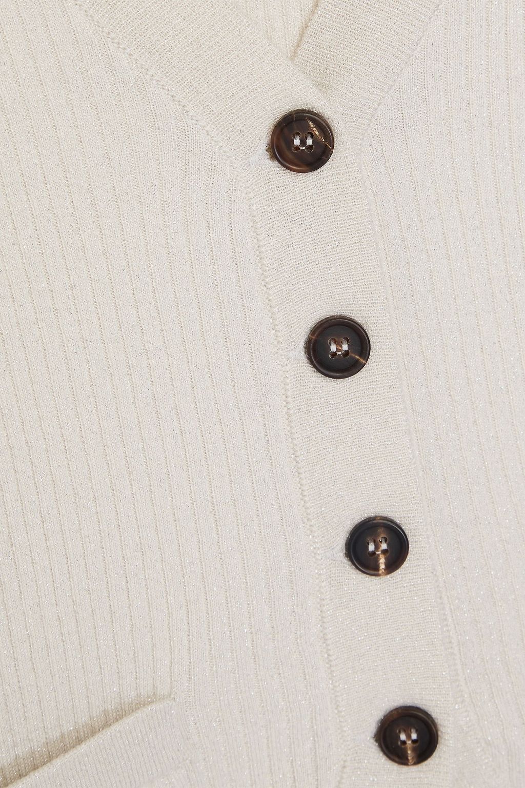 BRUNELLO CUCINELLI Gerippte Weste aus einer Kaschmirmischung mit Metallic-Effekt