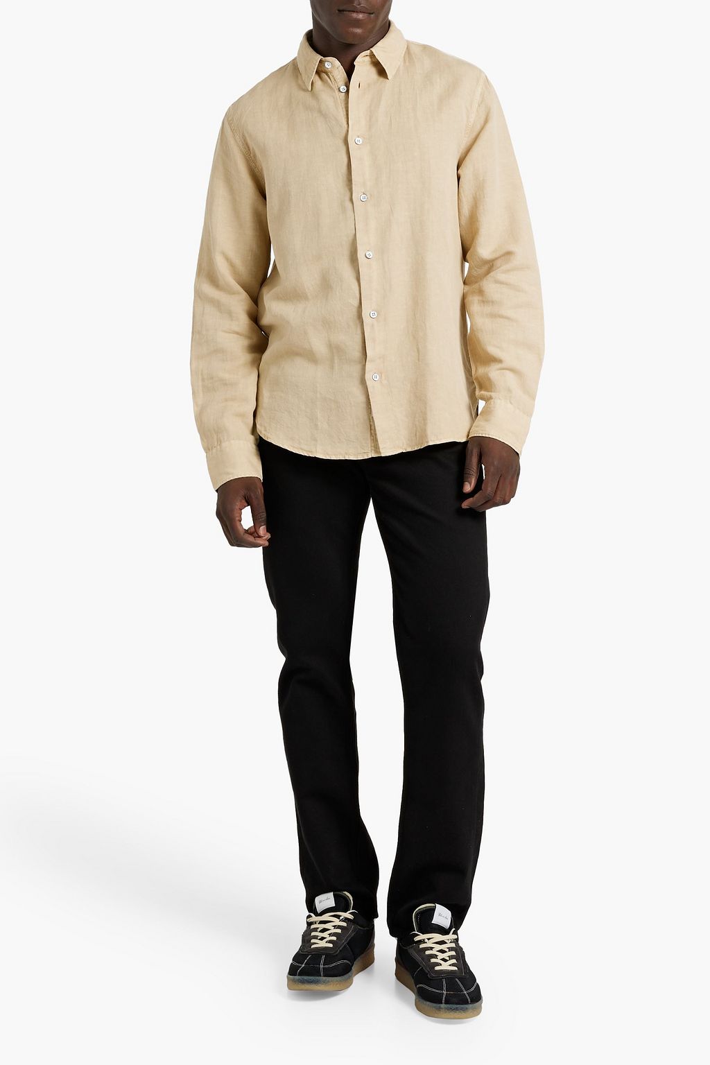 RAG & BONE Zac linen and cotton-blend shirt