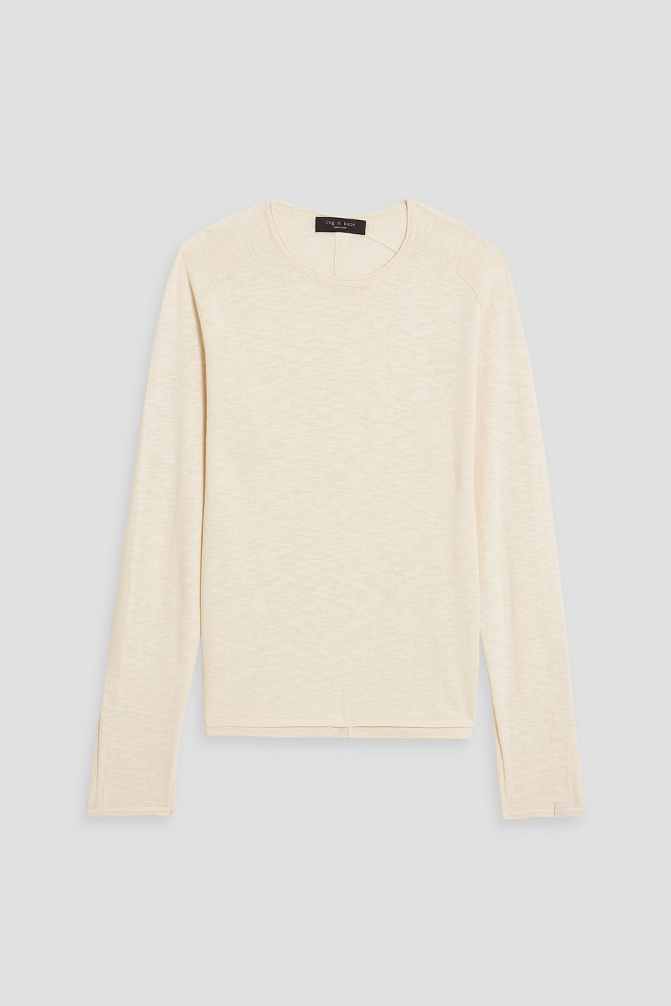 Rag & Bone Cotton And Linen-blend Sweater In Ecru