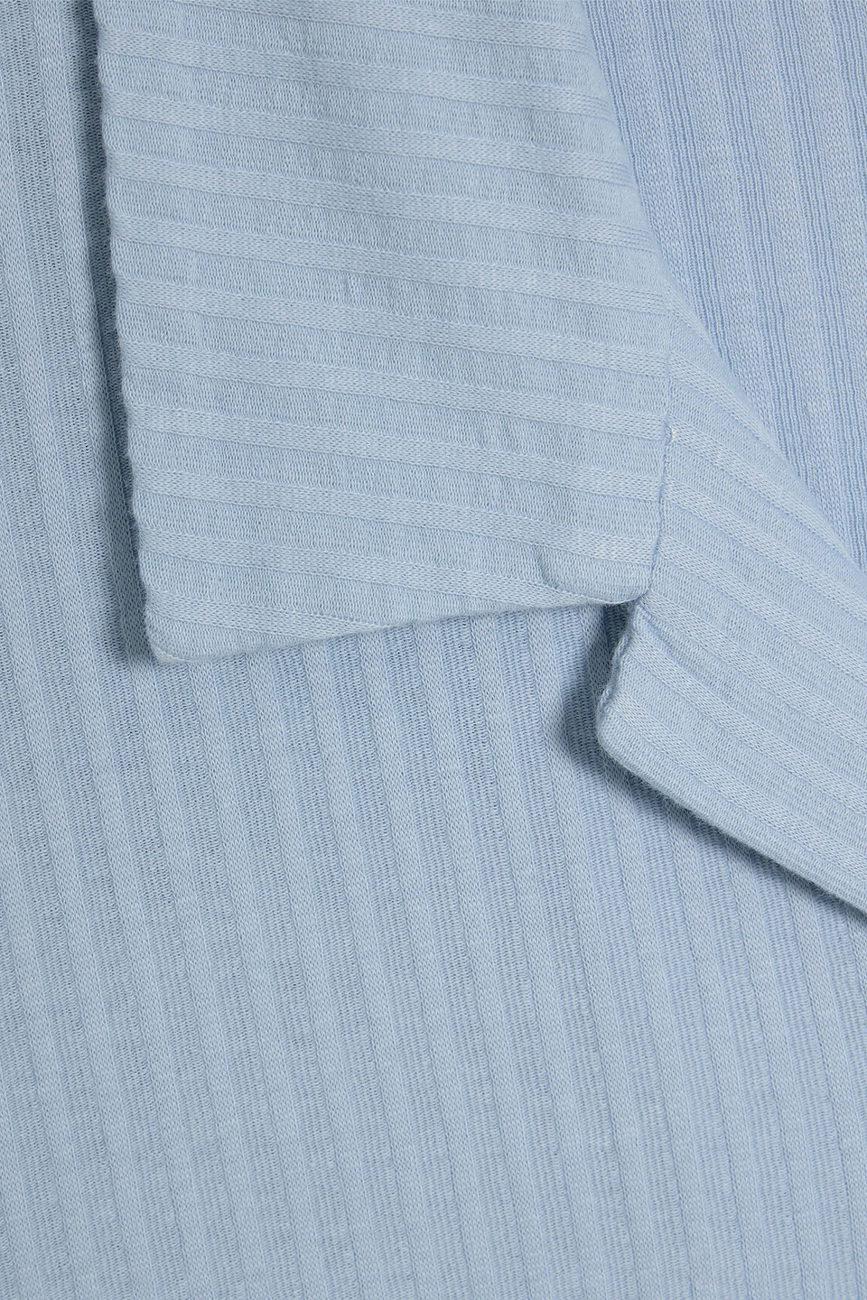 Rag & Bone Avery Ribbed Cotton Shirt In Light Blue