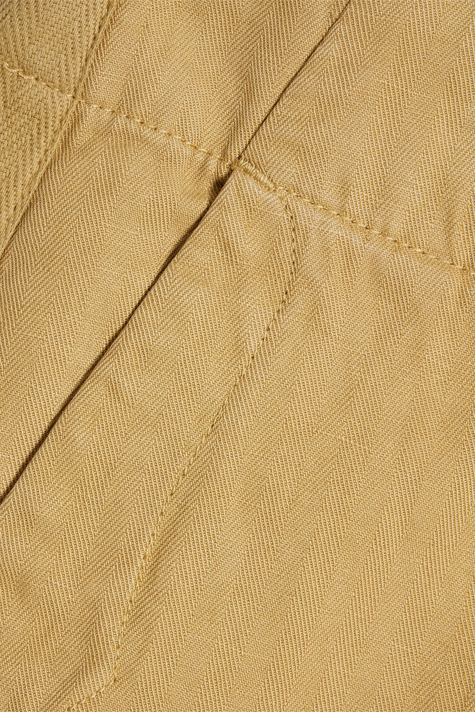 Shop Rag & Bone Herringbone Cotton And Linen-blend Chinos In Sand