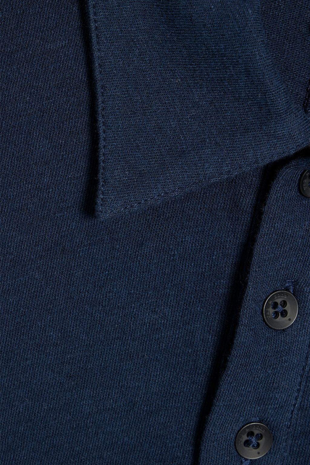 RAG & BONE Linen and cotton-blend polo shirt