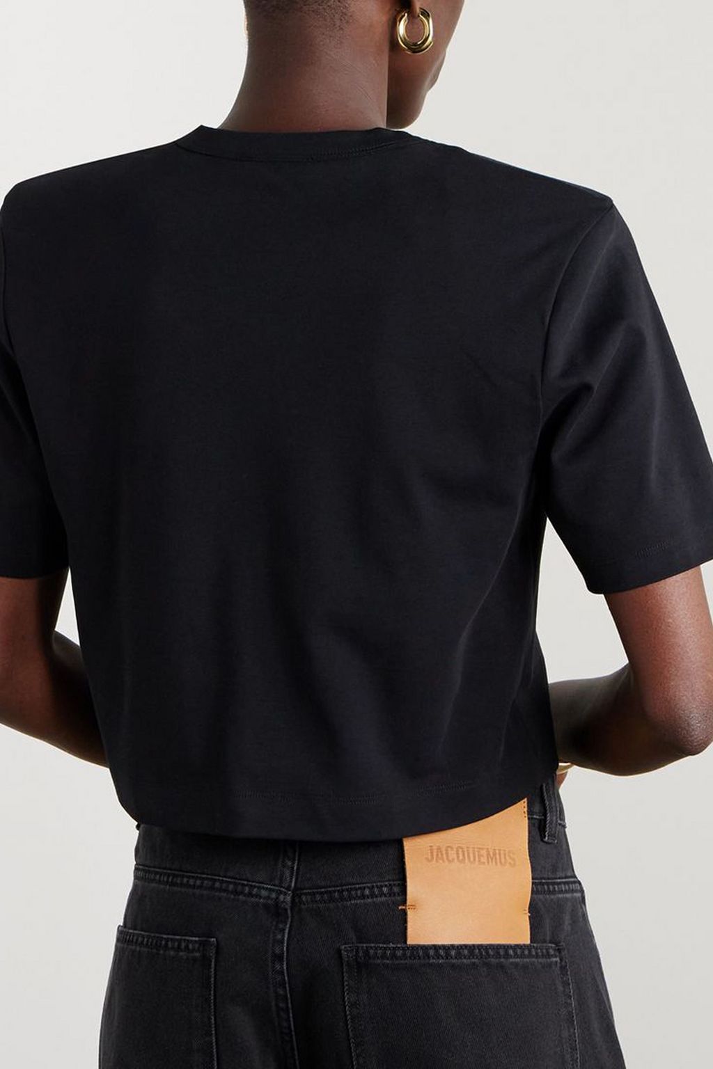 WARDROBE.NYC Cropped cotton-jersey t-shirt