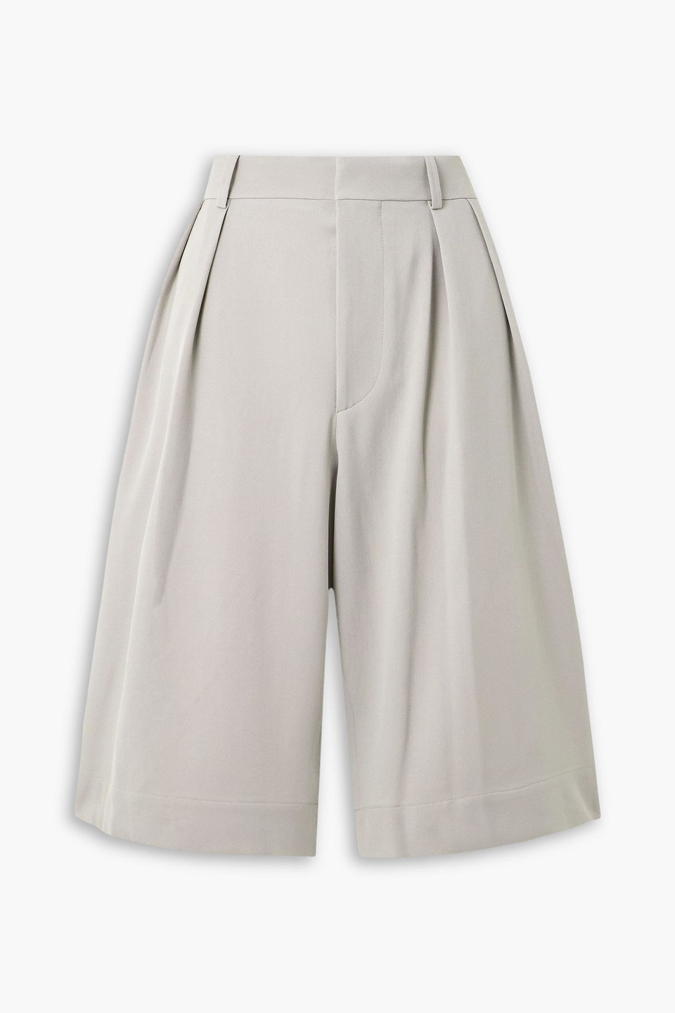 Wardrobe.nyc Wool-twill Shorts In Gray