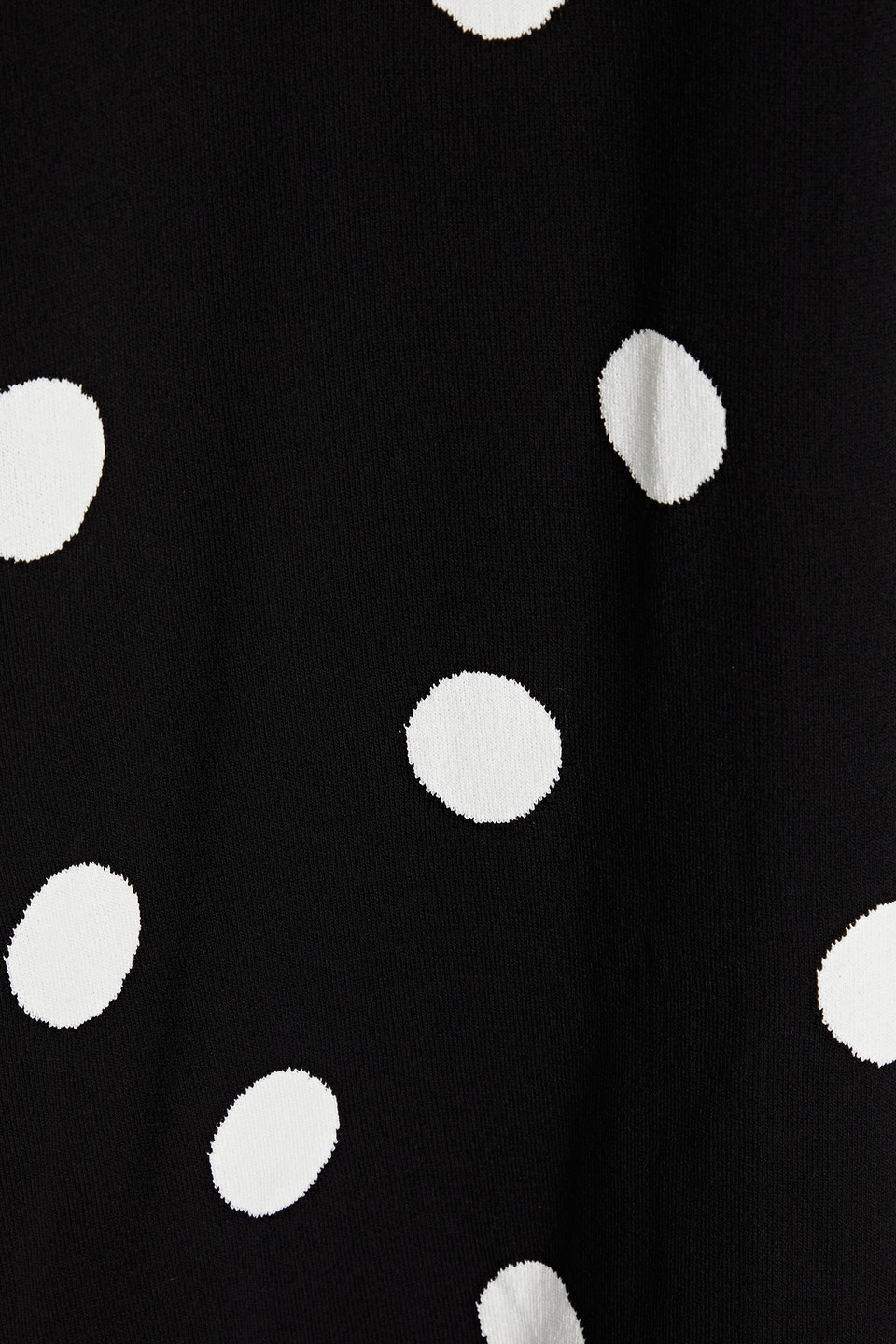 BOUTIQUE MOSCHINO POLKA-DOT JACQUARD-KNIT MINI DRESS 