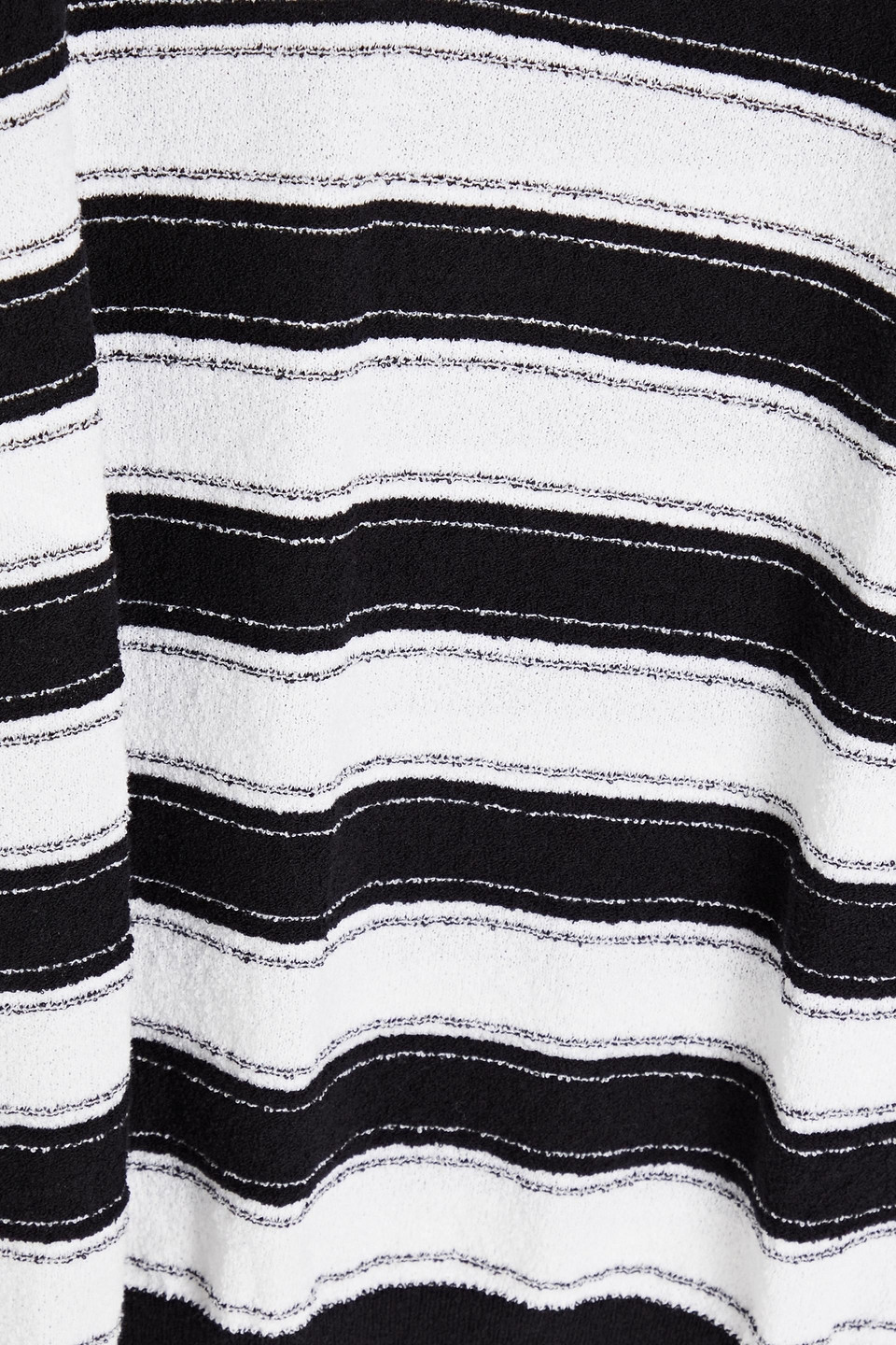 Boutique Moschino Striped Cotton-blend Sweater In Black