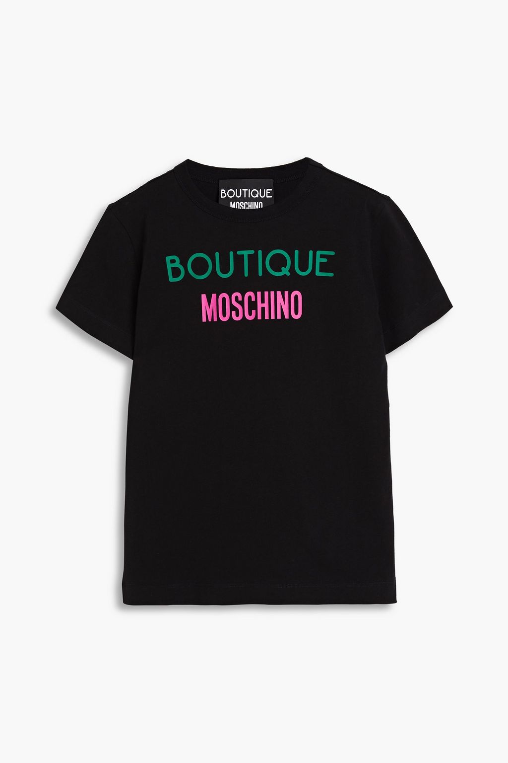 BOUTIQUE MOSCHINO Logo print cotton jersey T shirt THE OUTNET