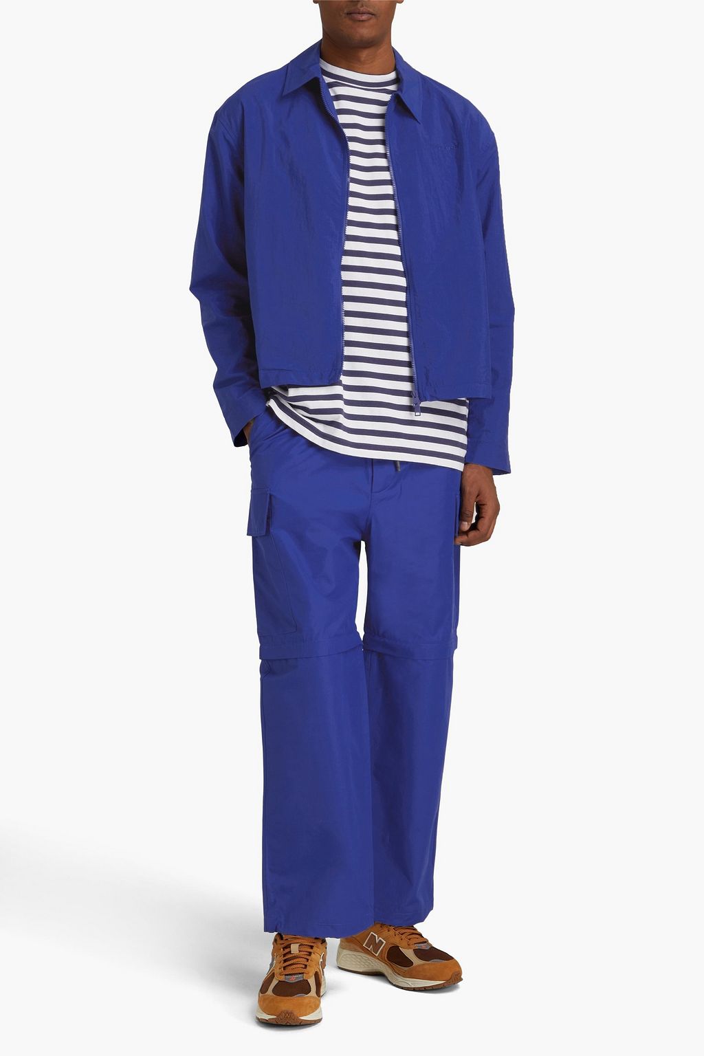 MAISON KITSUNÉ Appliquéd shell track jacket