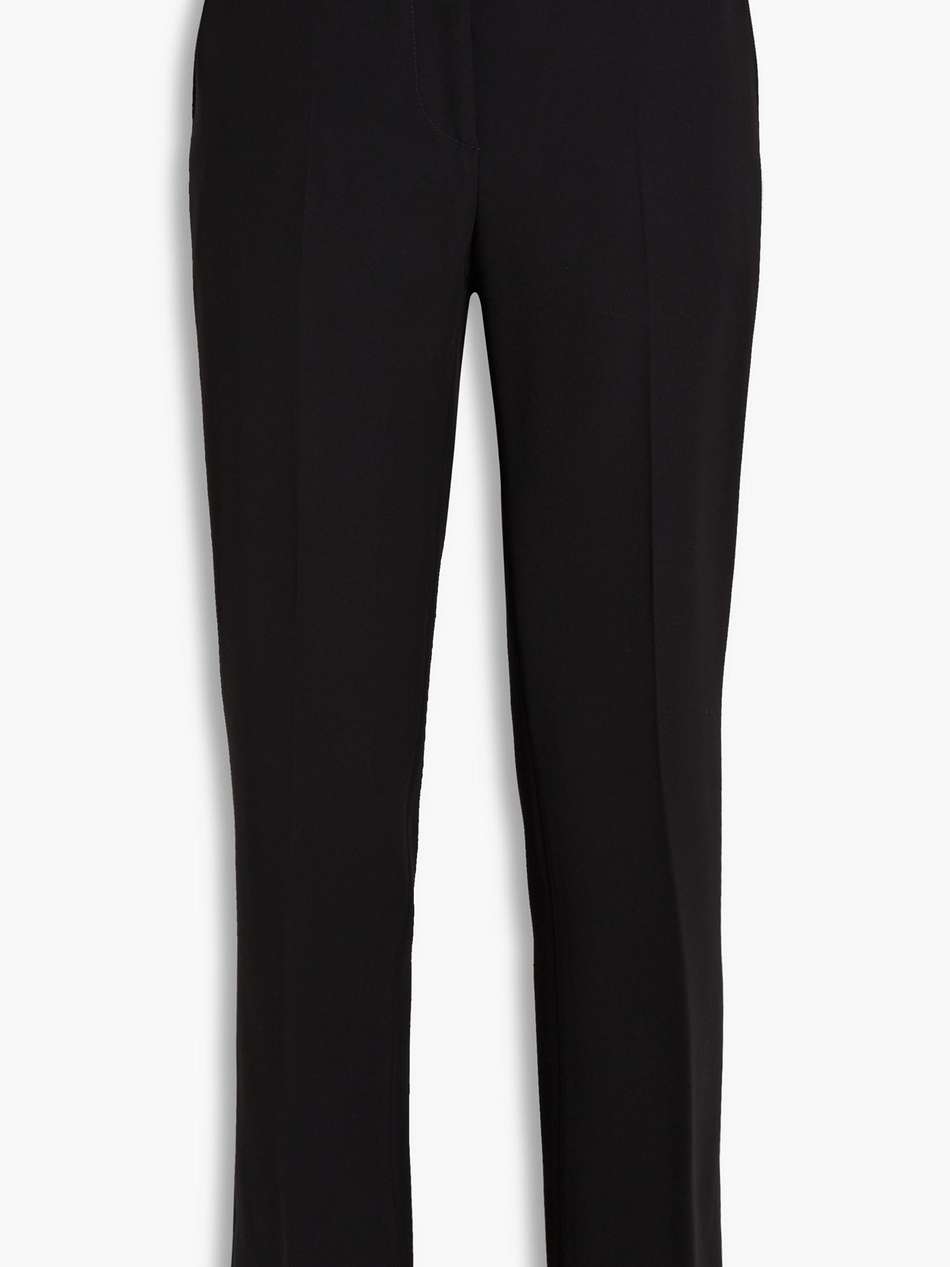 twill straight-leg pants
