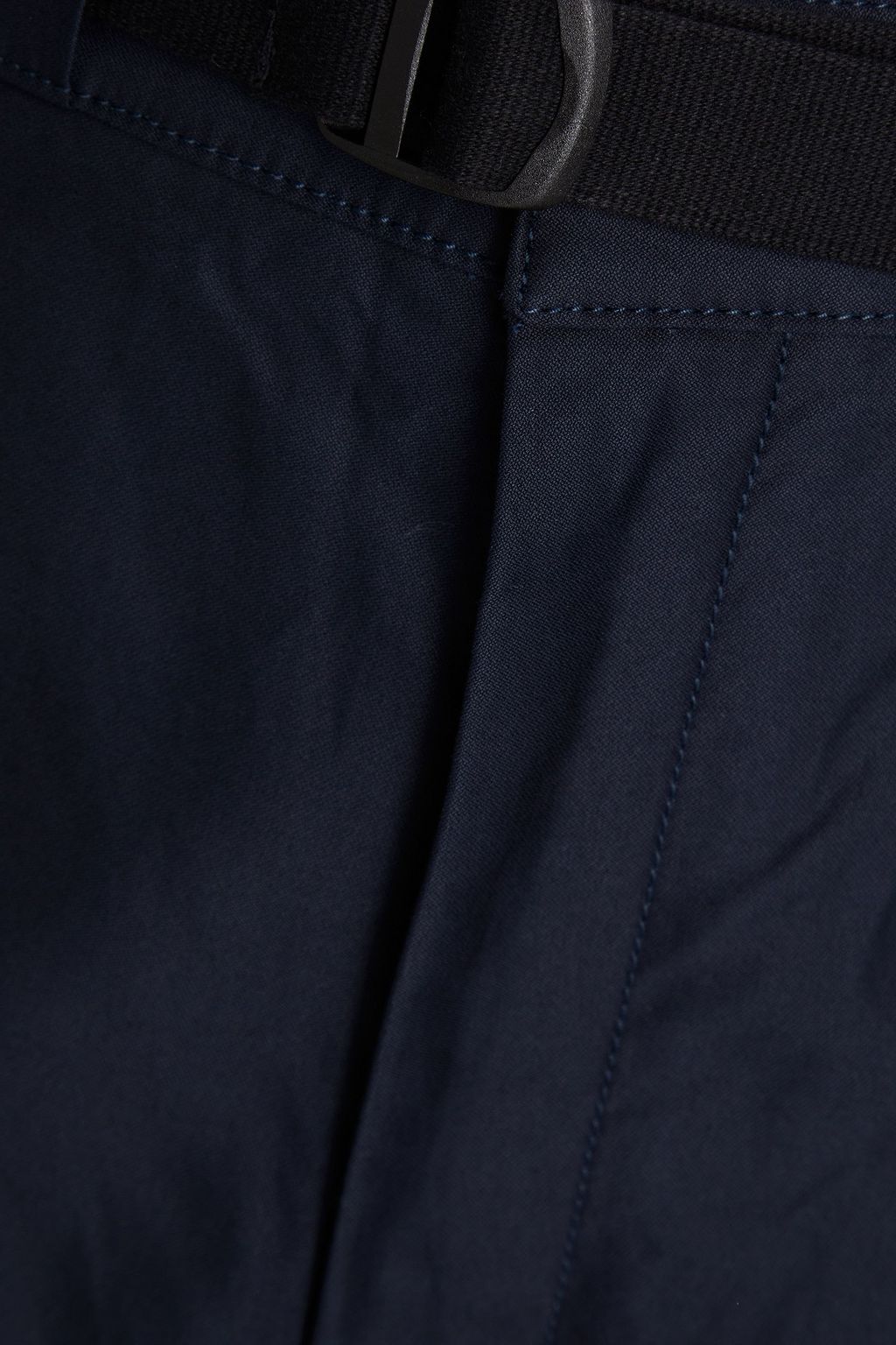 MAISON KITSUNÉ Belted cotton-twill shorts