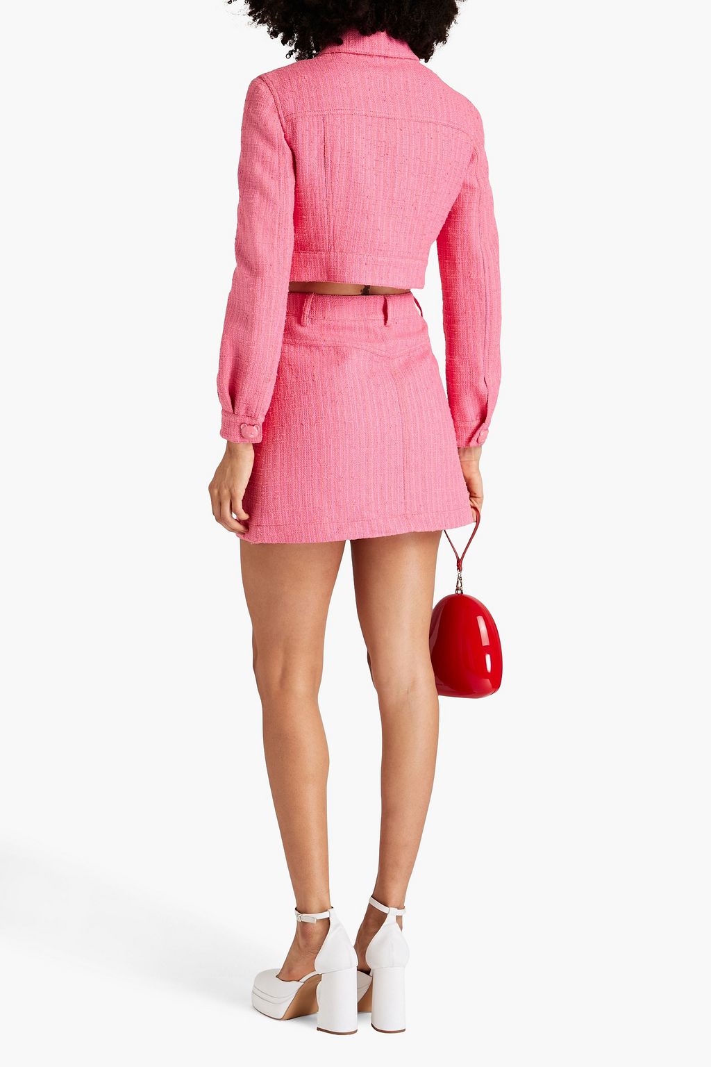 MOSCHINO جاكيت من التويد المصنوع من مزيج من القطن