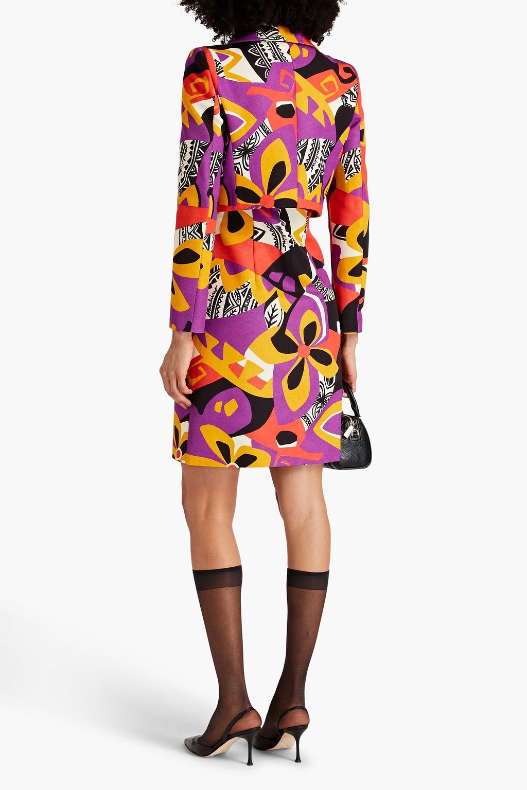 MOSCHINO Printed cotton-blend jacket