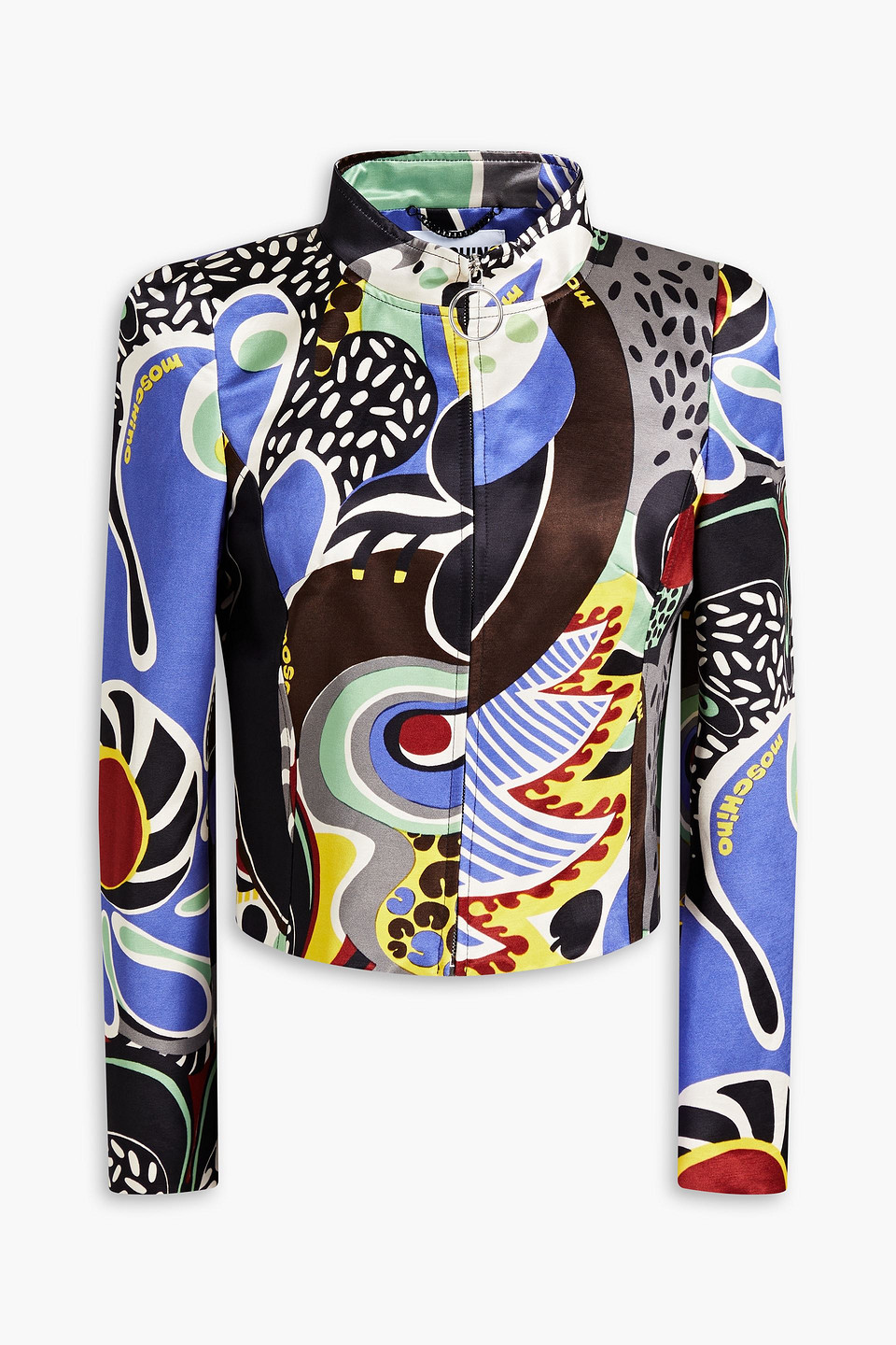 moschino - printed cotton-blend jacket - multicolor - it 38