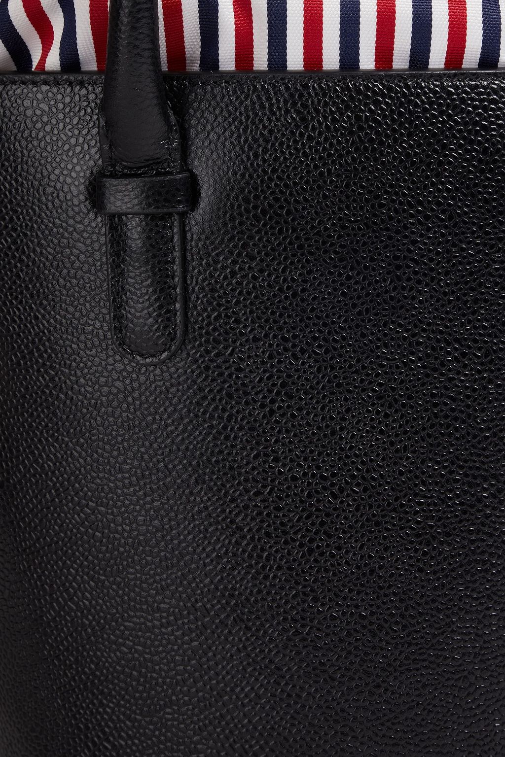 THOM BROWNE Pebbled-leather bucket bag