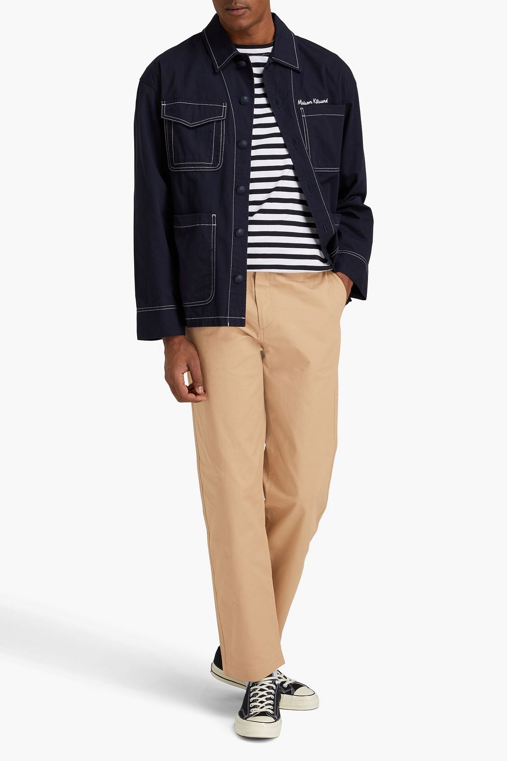 MAISON KITSUNÉ Cotton chinos