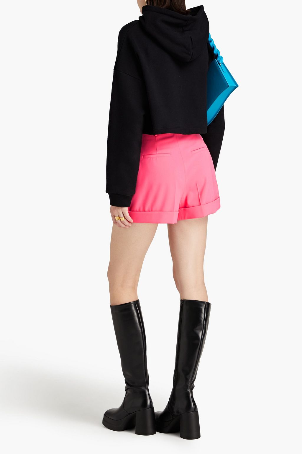 MOSCHINO شورت مصنوع من الكريب