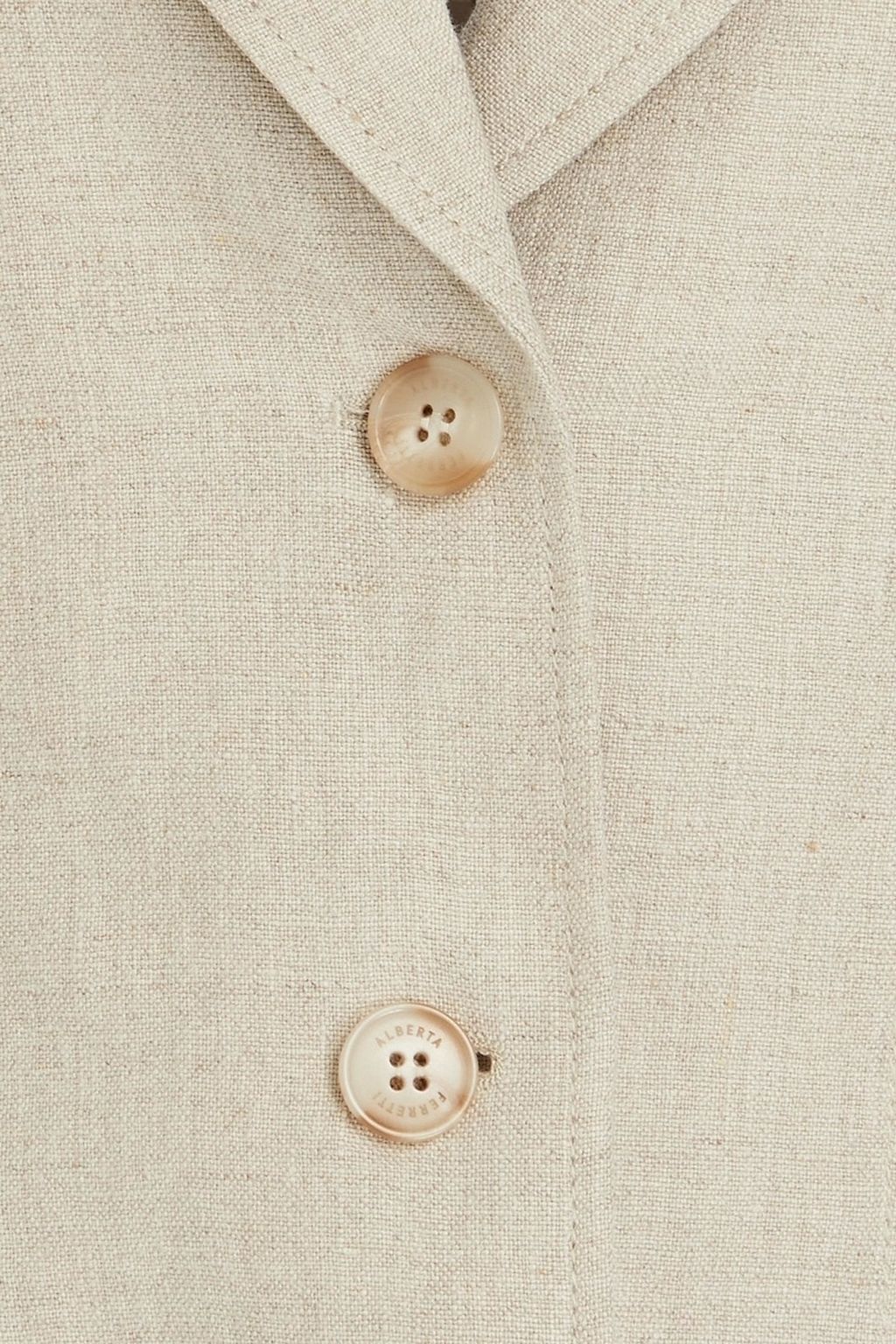 ALBERTA FERRETTI Cropped linen blazer