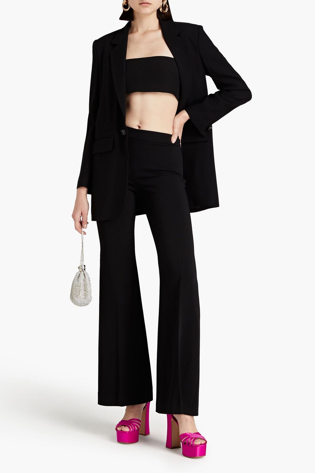 MOSCHINO Crepe flared pants