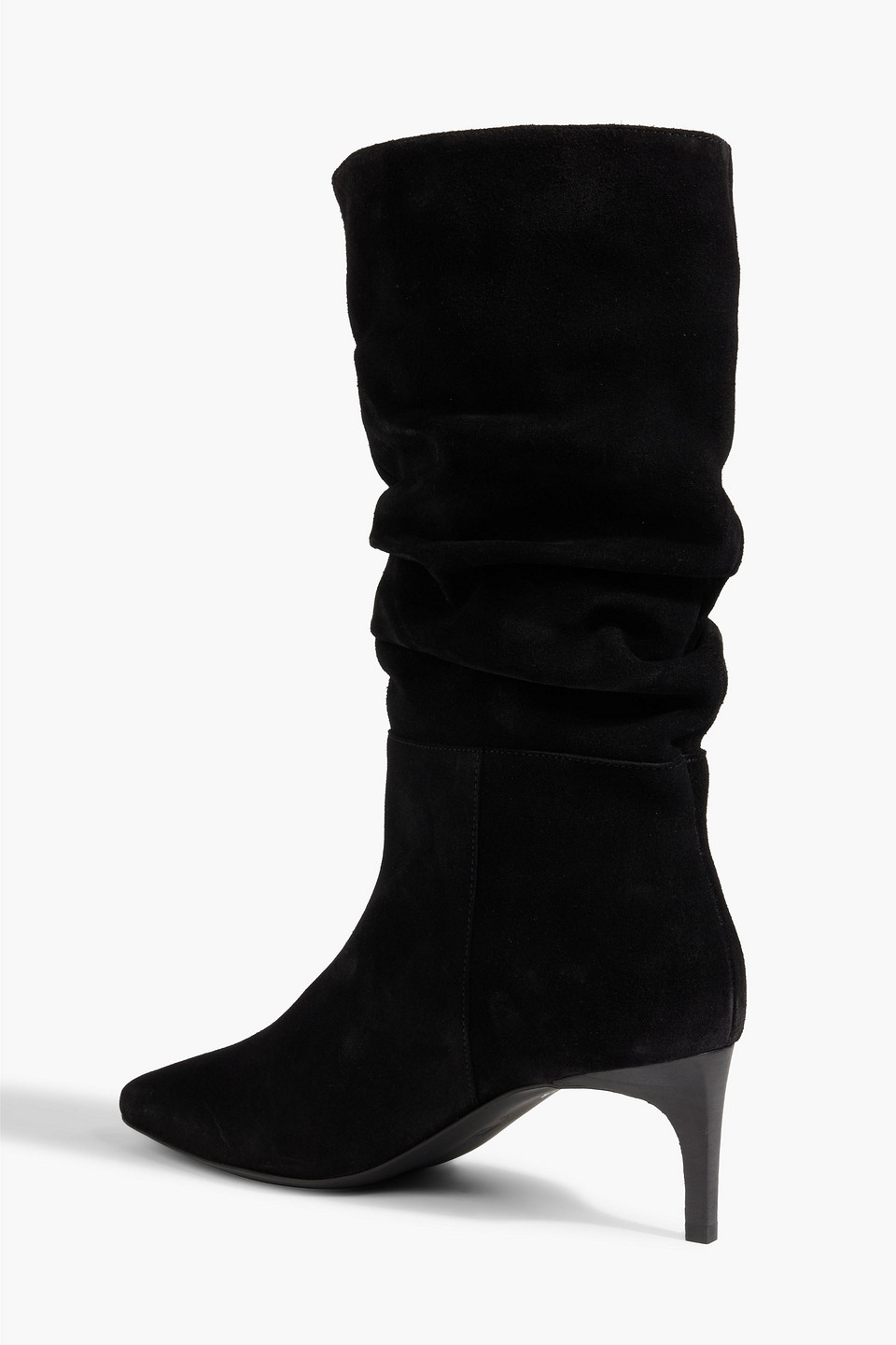 Shop Iris & Ink Coraline Suede Boots In Black