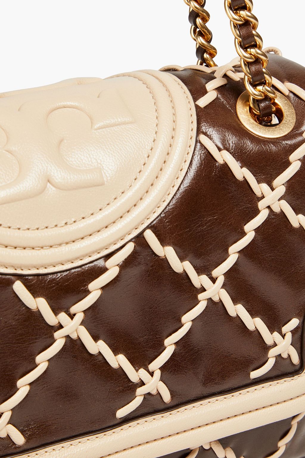 TORY BURCH Fleming quilted leather shoulder bag THE