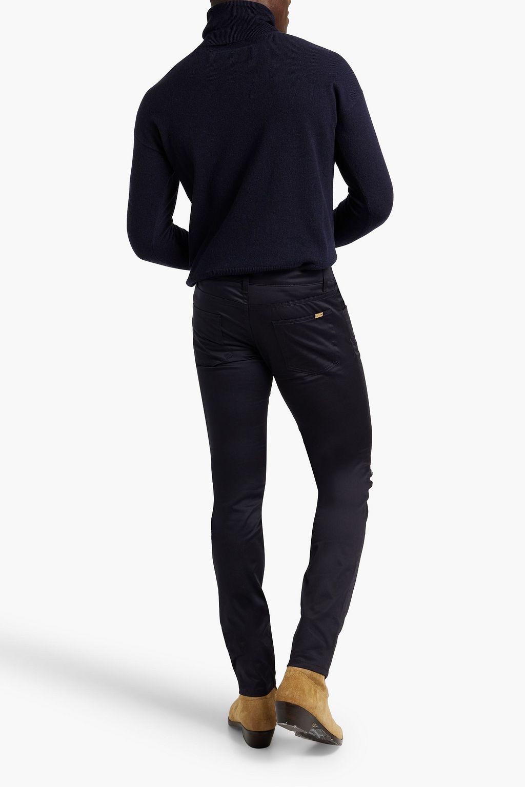 Dolce & Gabbana Black Polyester Skinny Jogger Trouser Pants