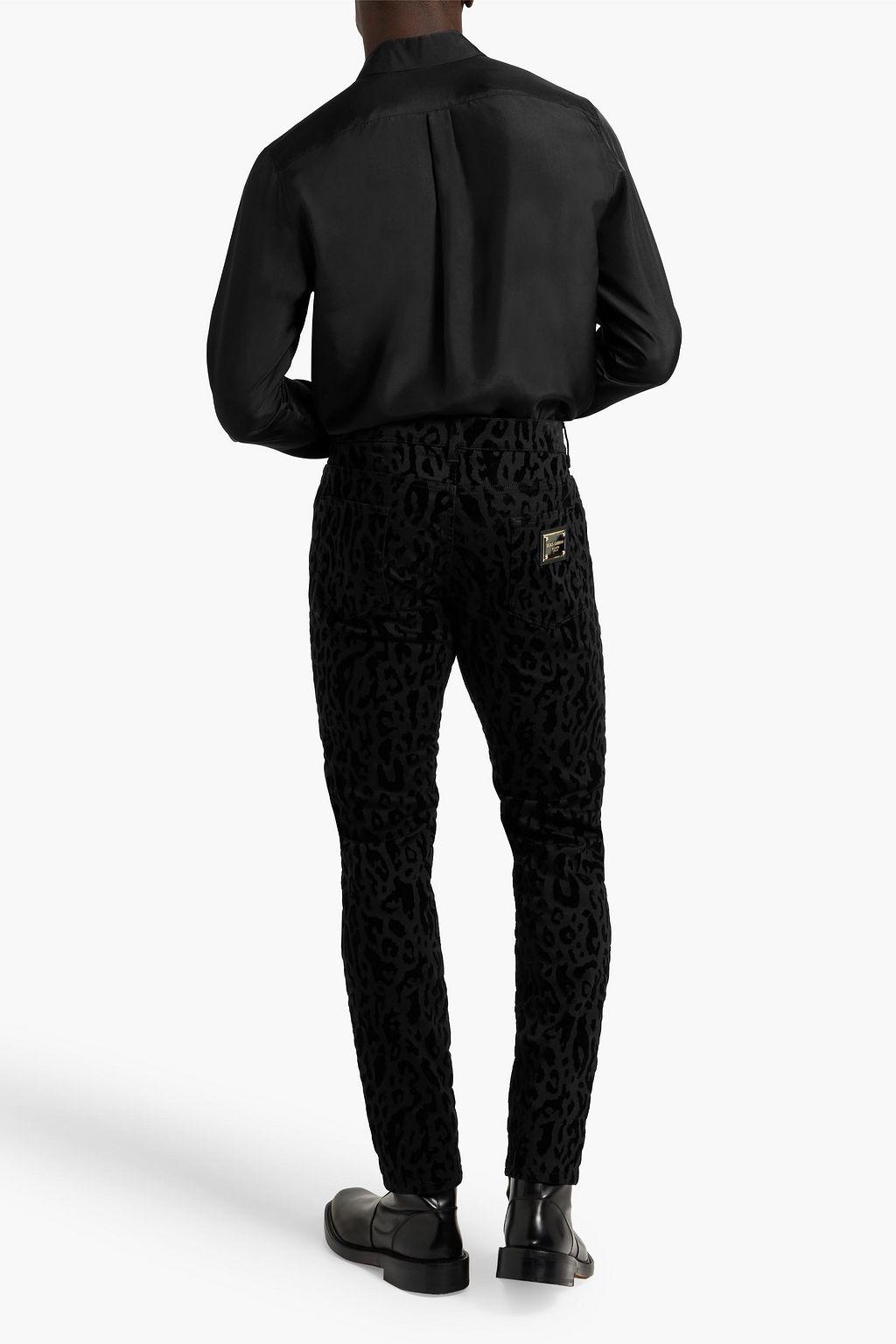 DOLCE&GABBANA Slim-fit silk shirt