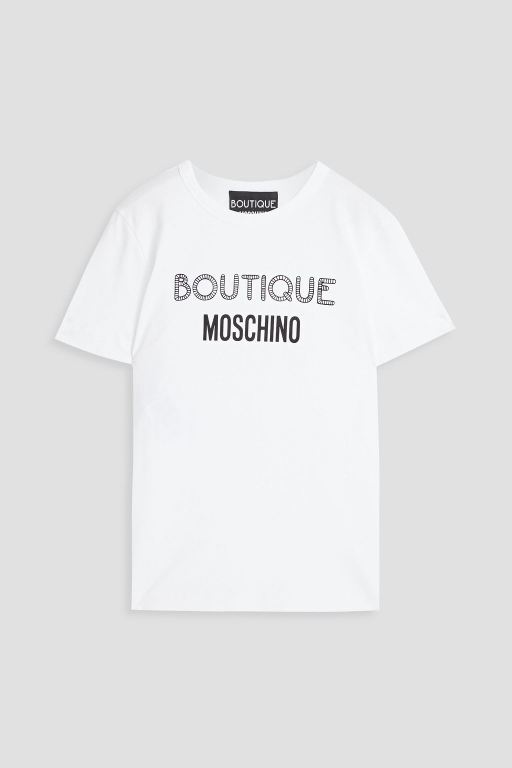 BOUTIQUE MOSCHINO コットンジャージー Tシャツ プリント入り | THE