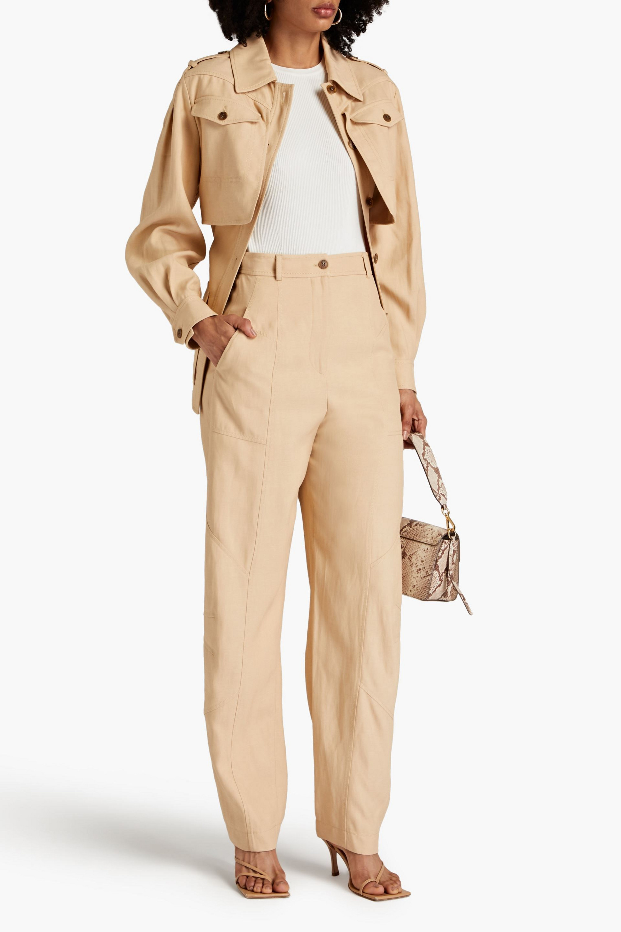 ALBERTA FERRETTI Twill straight-leg pants