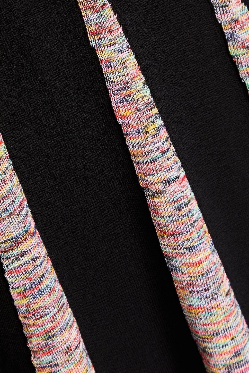 BOUTIQUE MOSCHINO Space-dyed ribbed-knit dress