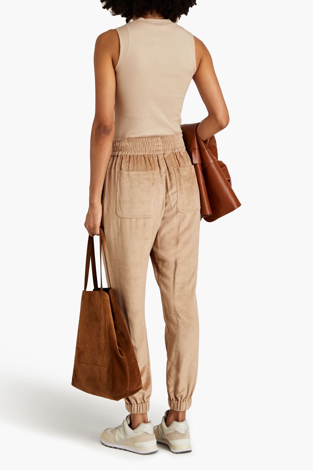 BRUNELLO CUCINELLI Velvet tapered pants