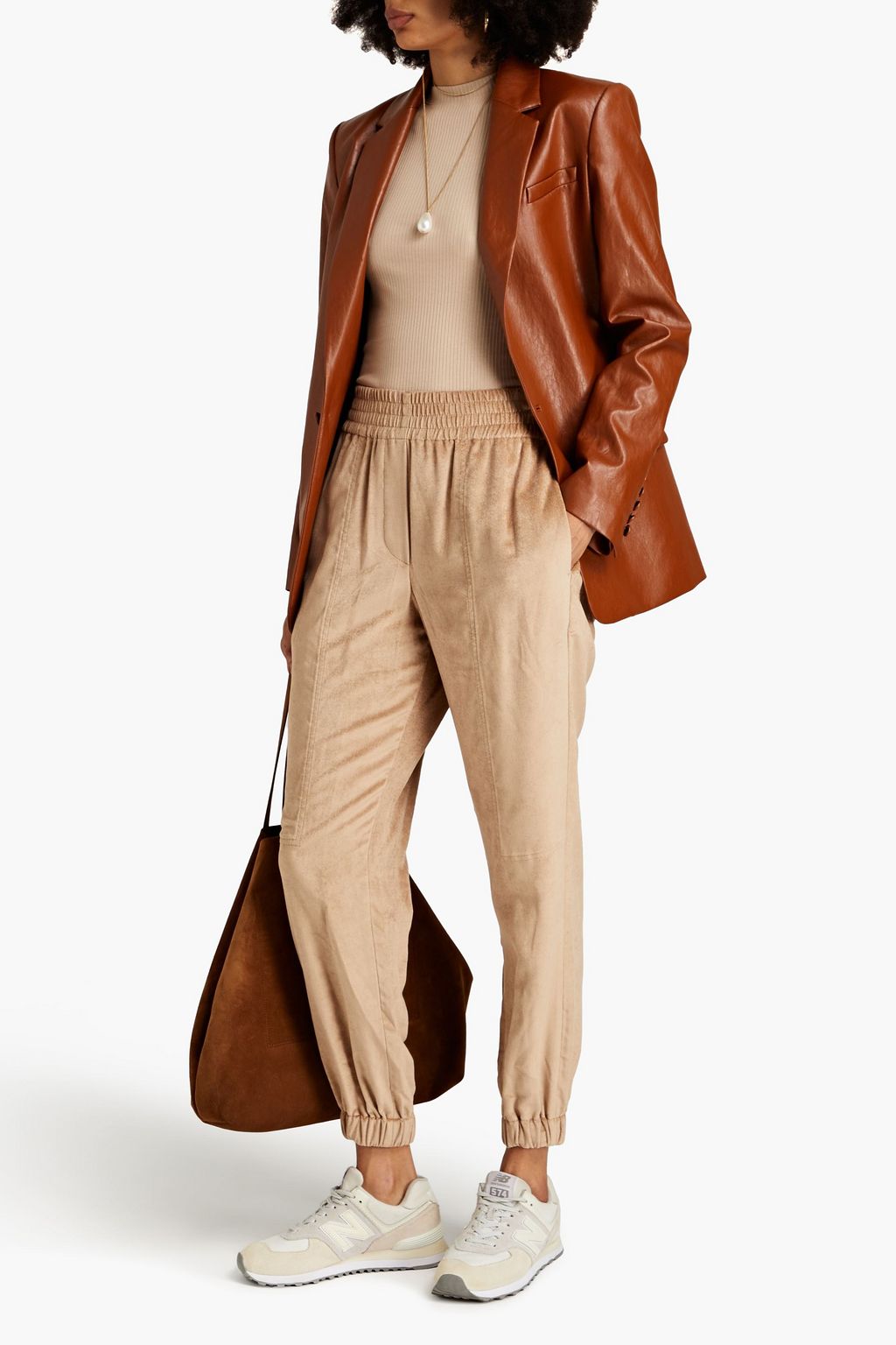 BRUNELLO CUCINELLI Velvet tapered pants