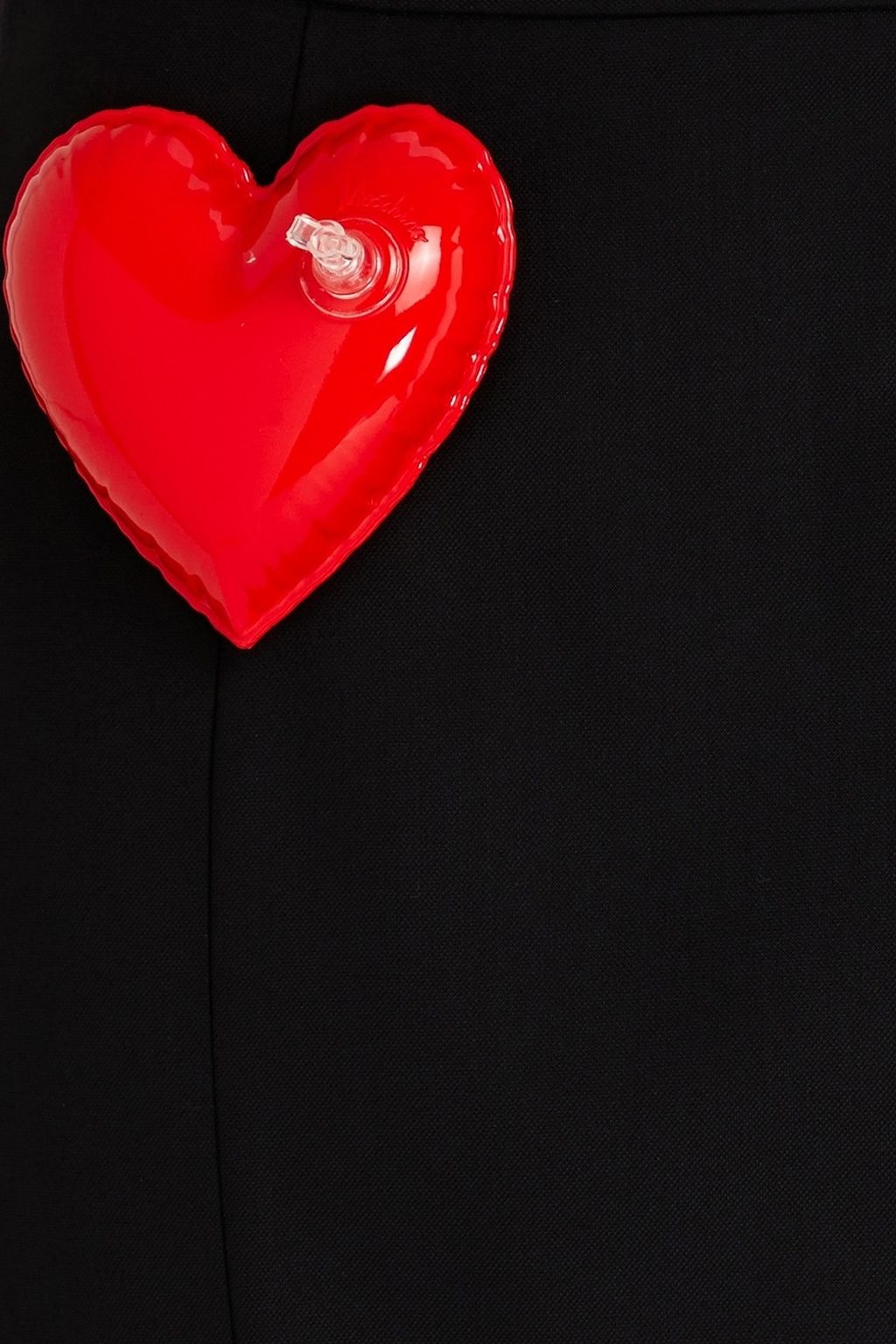 MOSCHINO تنورة قصيرة مصنوعة من التويل ومزينة برقعة زخرفية