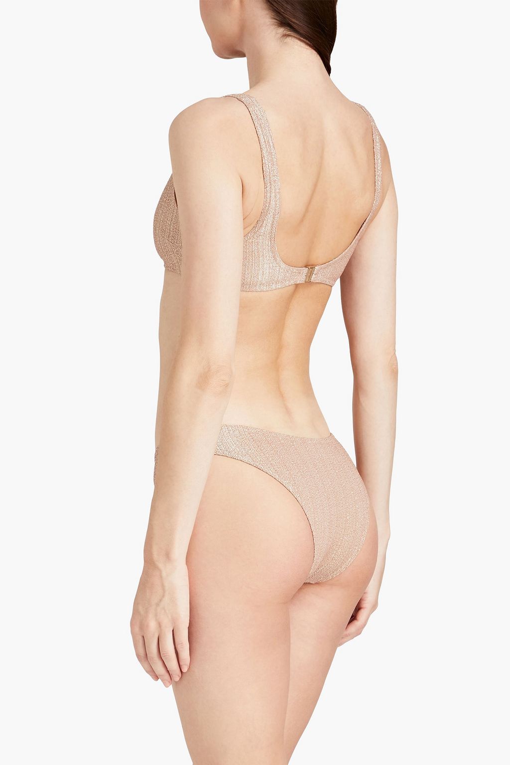 ZIMMERMANN 메탈릭 스트레치 저지 로우라이즈 비키니 브리프