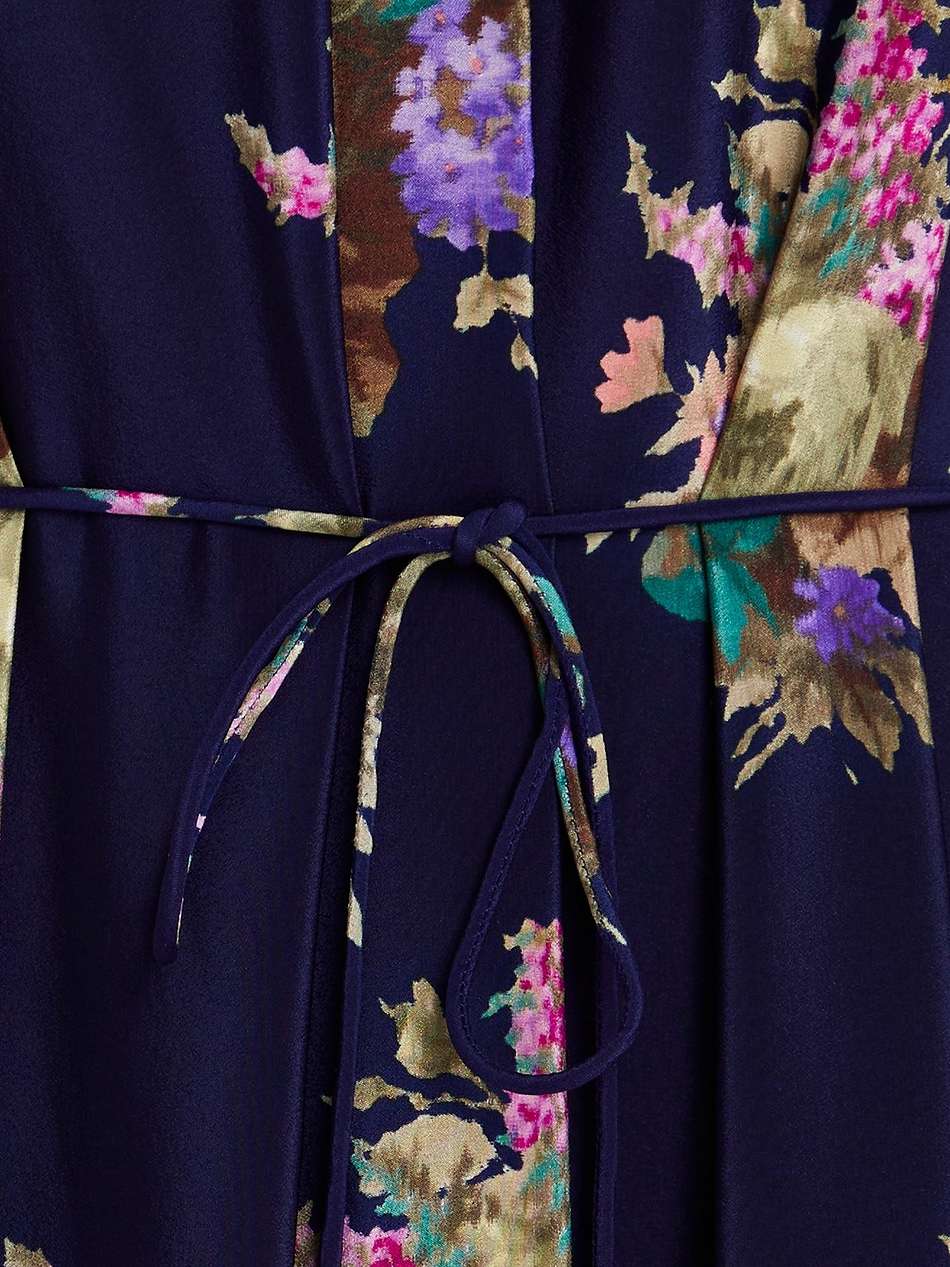 floral-print silk-crepe de chine halterneck midi dress