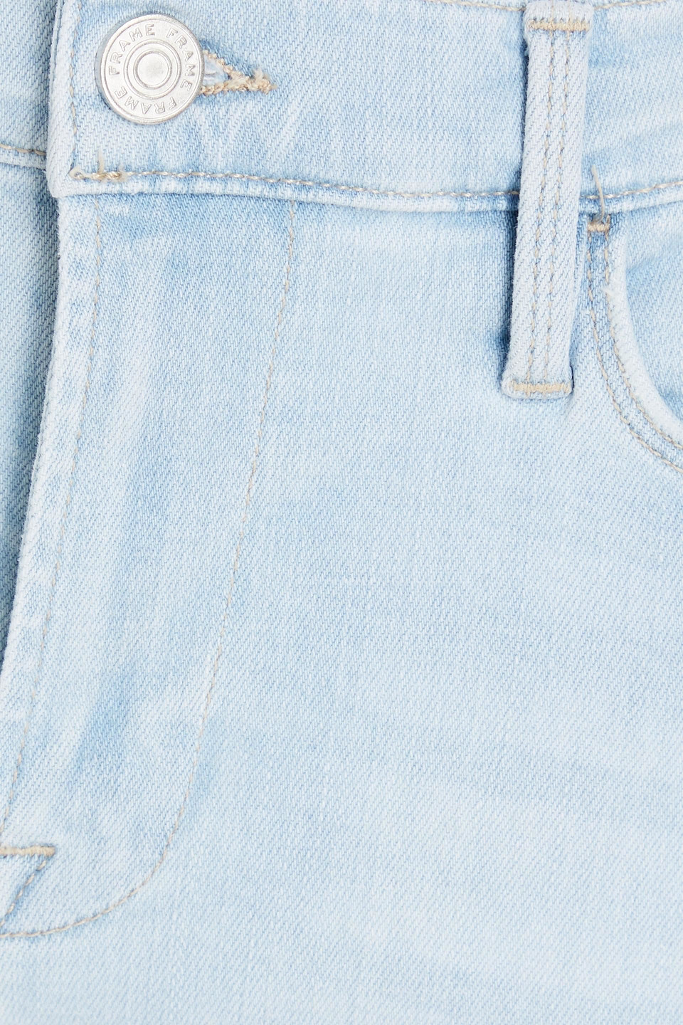 Frame Womens Clarity Le Easy Flare Flared-leg High-rise Stretch-denim Jeans In Light Denim
