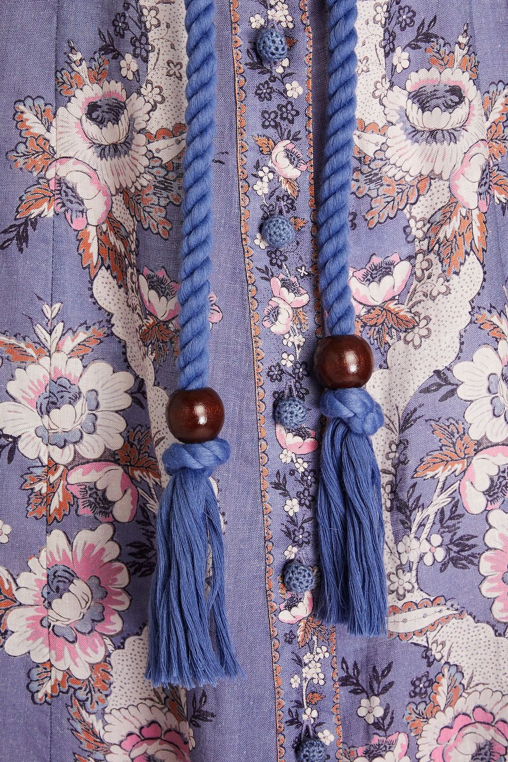 ZIMMERMANN Floral-print linen maxi dress