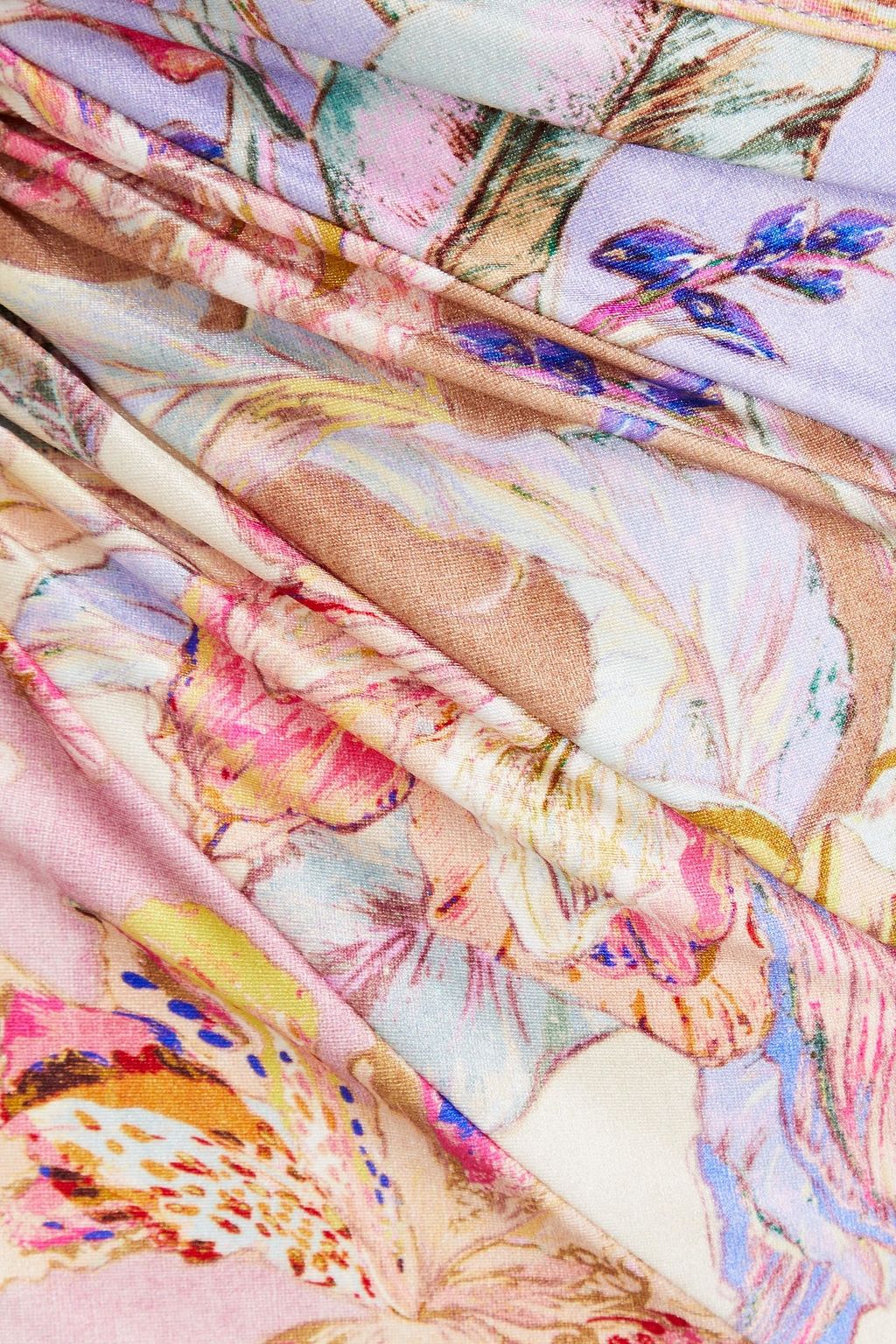 ZIMMERMANN One-shoulder floral-print swimsuit