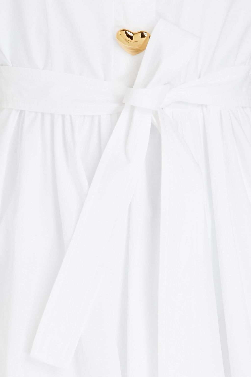 MOSCHINO Hemdkleid in Minilänge aus Popeline aus einer Baumwollmischung mit Zierknöpfen