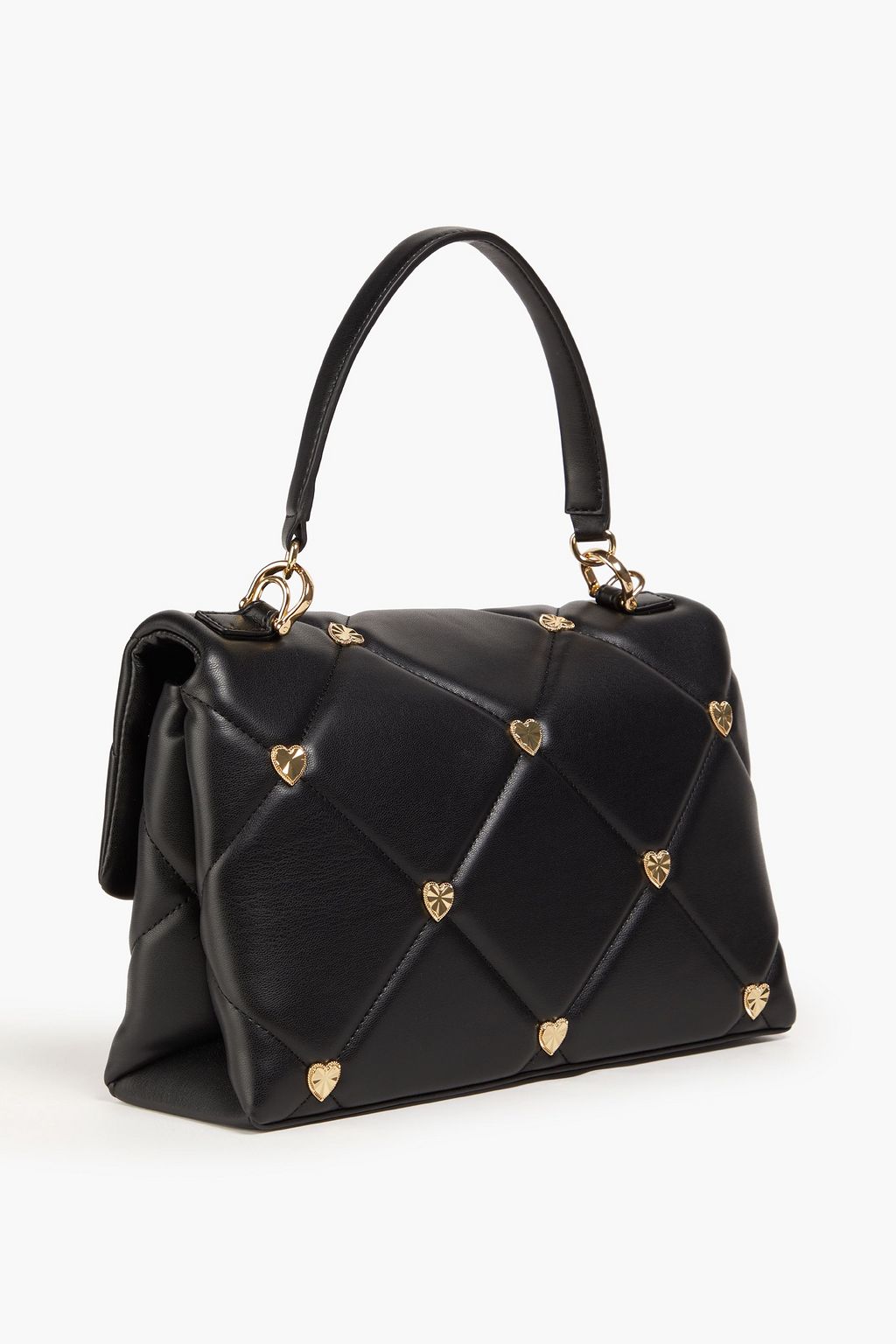 LOVE MOSCHINO Embellished quilted faux leather tote