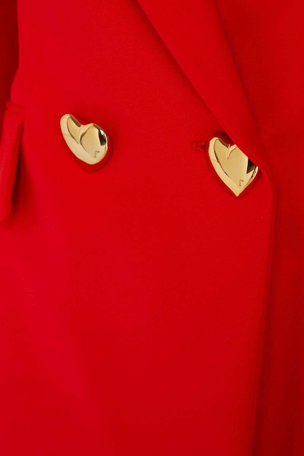 MOSCHINO Double-breasted cotton-blend blazer