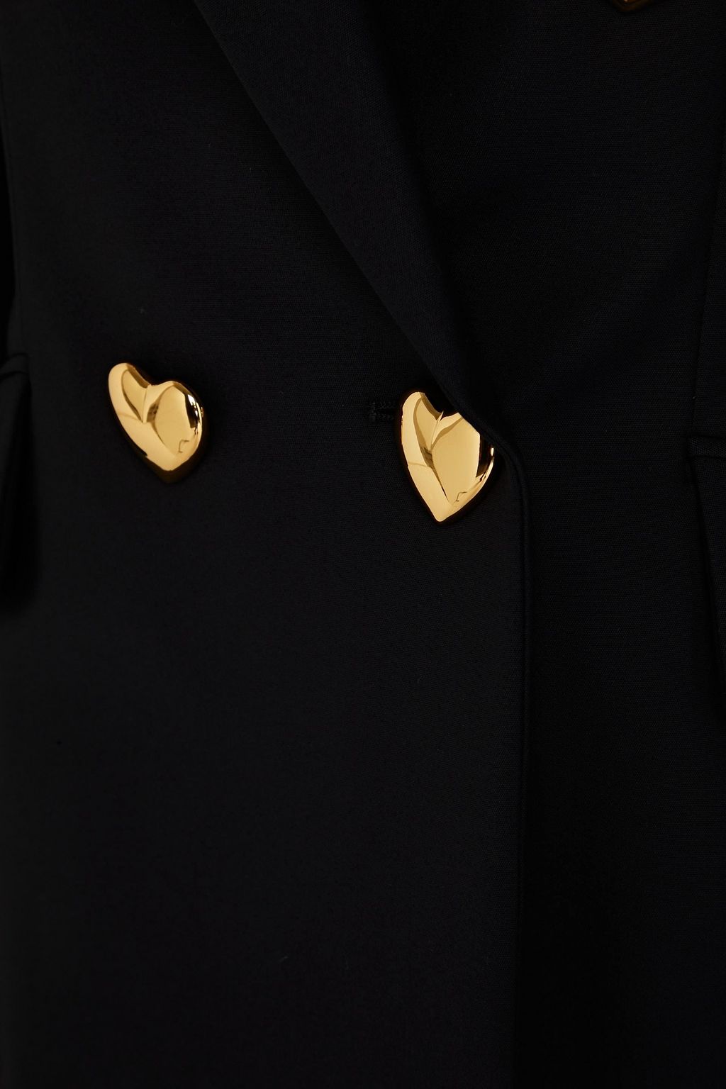 MOSCHINO Double-breasted cotton-blend blazer